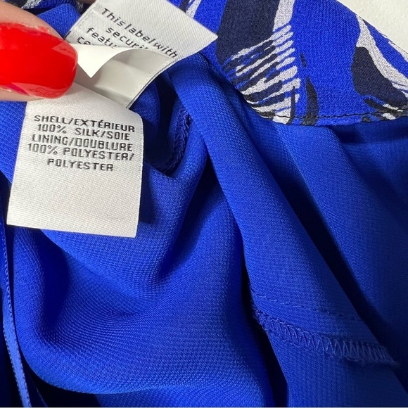 DVF Kourtni Fierce stripe silk chiffon tunic dress Size 10 - Picture 11 of 14